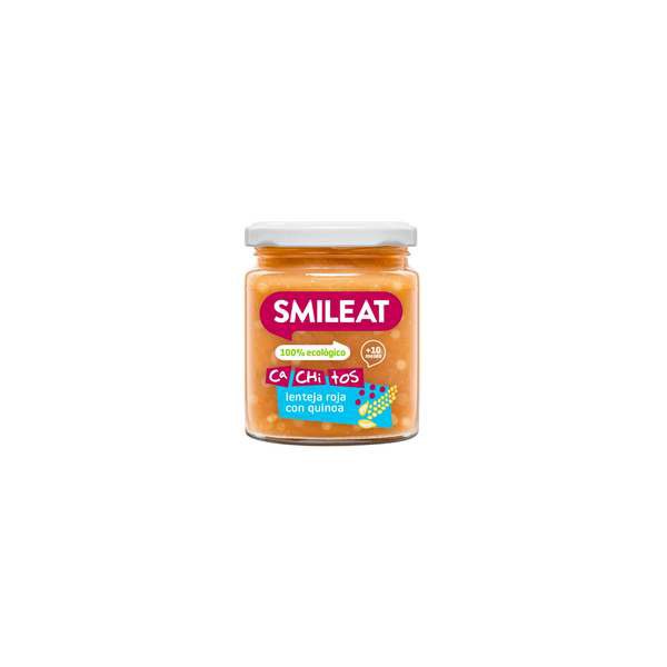 Smileat Tarrito Con Cachitos De Lentejas Con Quinoa 230 Gr. Eco Smileat