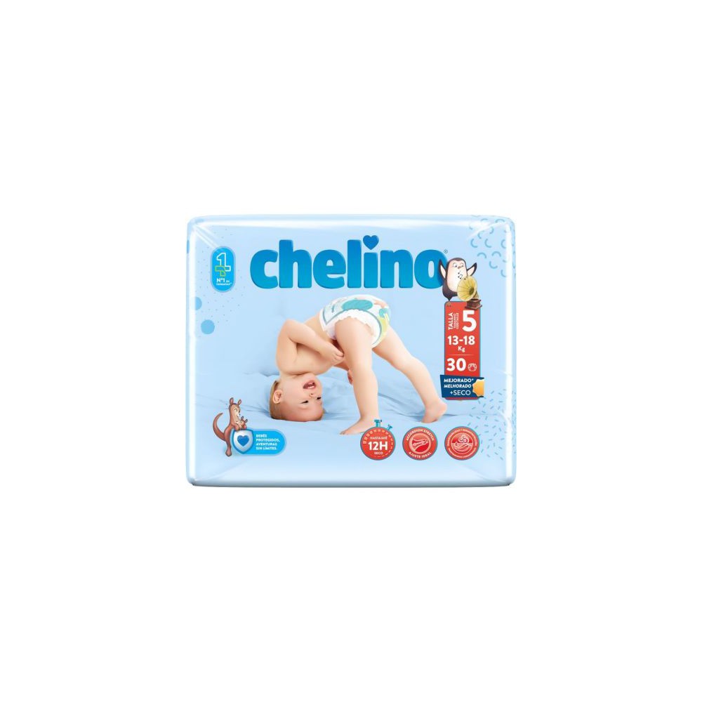 Chelino Pañal T-5 . De 13 A 18 Kg. Bsa. 30 U.