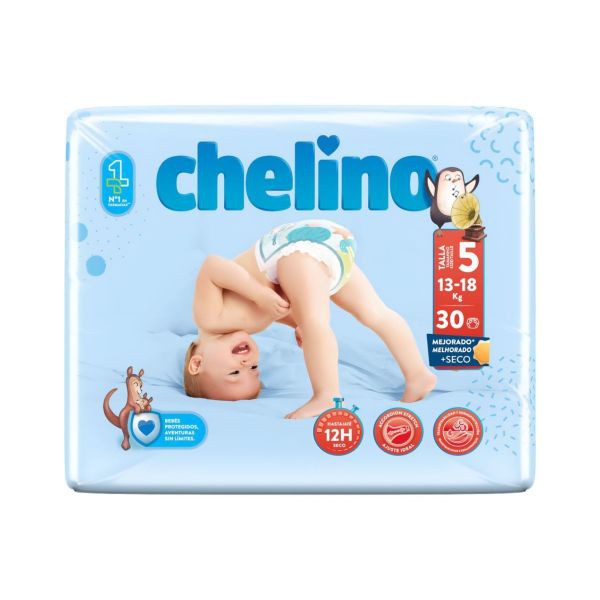 Chelino Pañal T-5 . De 13 A 18 Kg. Bsa. 30 U.