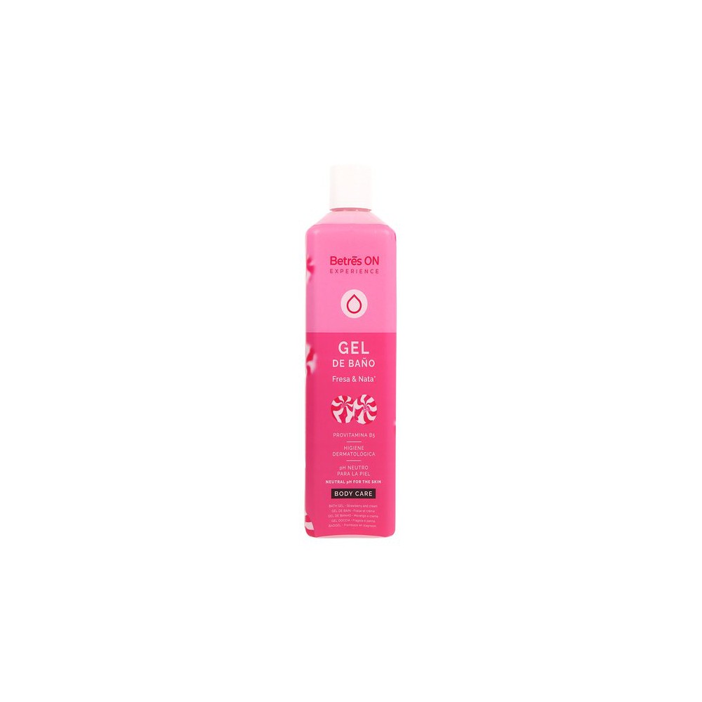 GEL DE BAÑO FRESA Y NATA BETRES ON