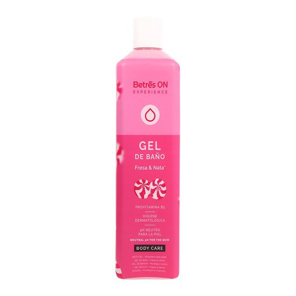 GEL DE BAÑO FRESA Y NATA BETRES ON