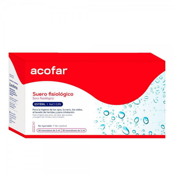 Suero Acofar Fisiolog 30 Unid 5 Ml