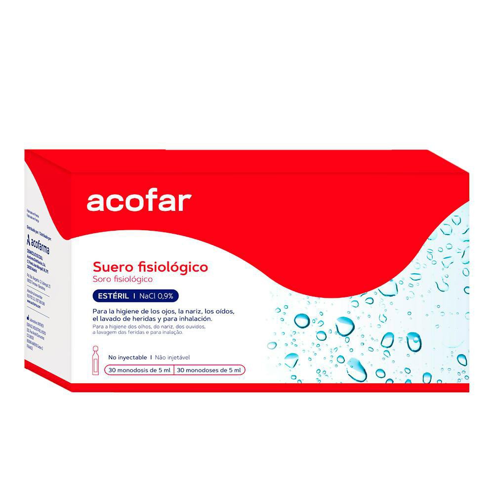 Suero Acofar Fisiolog 30 Unid 5 Ml