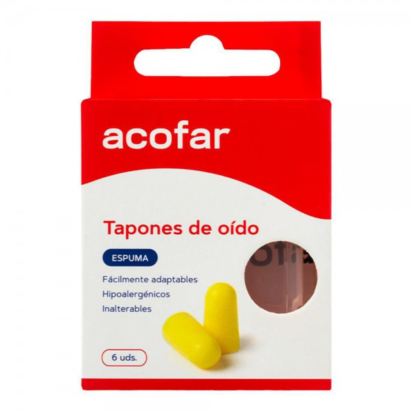 Acofar Tapón Oído Espuma 6 Unid