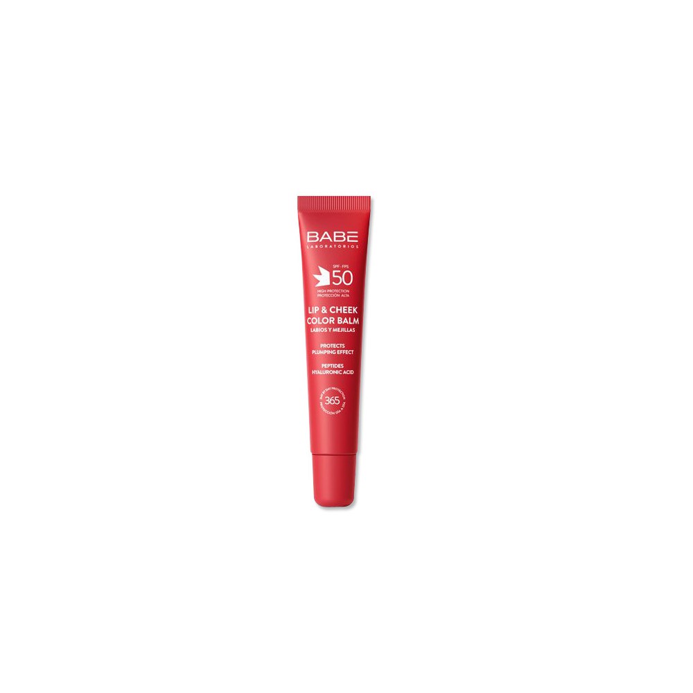 LIP & CHEEK SPF50 COLOR BALM RED 20ML BABE