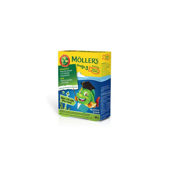 MOLLERS OMEGA-3 45 GOMINOLAS NIÑOS