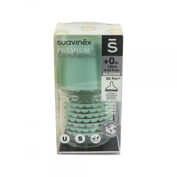 Biberon Suavinex Ba Cristal Tet Sil 3 Pos 120 Ml