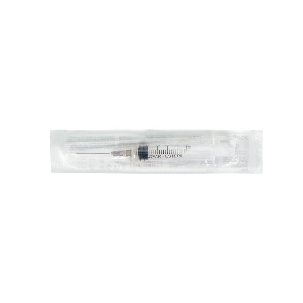 Jeringa 3-P Acof.Est.Ag.0,7X30 5 Ml