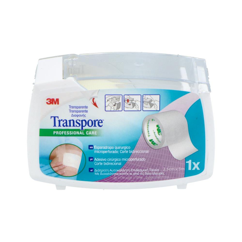 Esparadrapo Transpore Plast Perf 5Mx2,5Cm1527