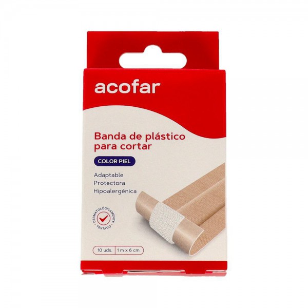 Acofar Banda De Plastico C/Piel Para Cortar 10 Uds. 10X6 Cm