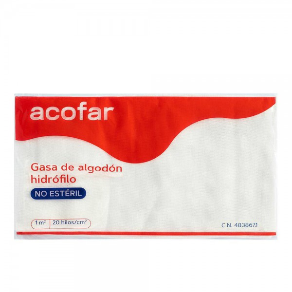 Acofar Gasa Algodón Hidrófilo No Estéril 1 M2