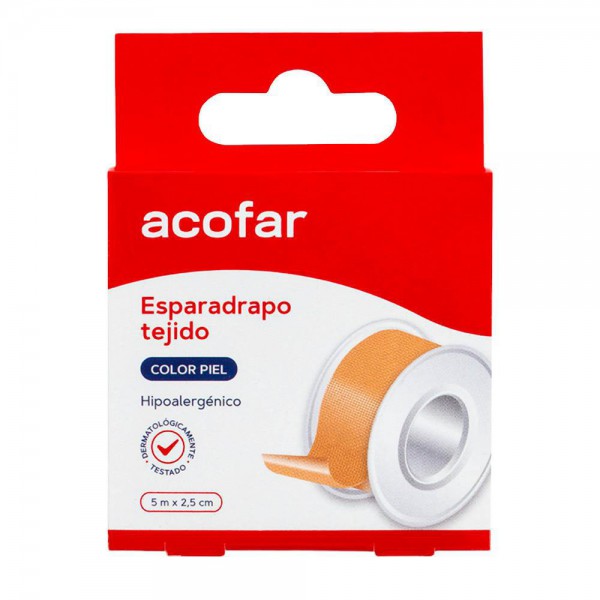 Acofar Esparadrapo Tejido Color Piel 5X2,5 Cm