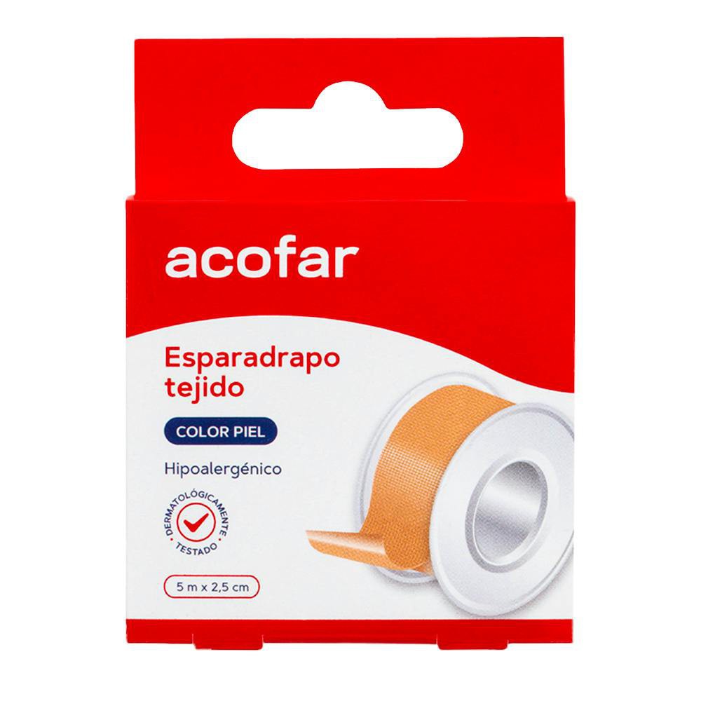 Acofar Esparadrapo Tejido Color Piel 5X2,5 Cm