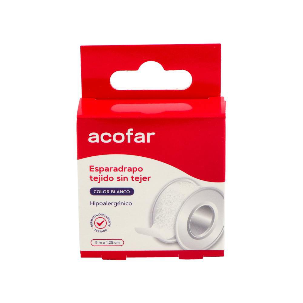Acofar Esparadrapo T.Sin Tejer Col. Blanco 5X...