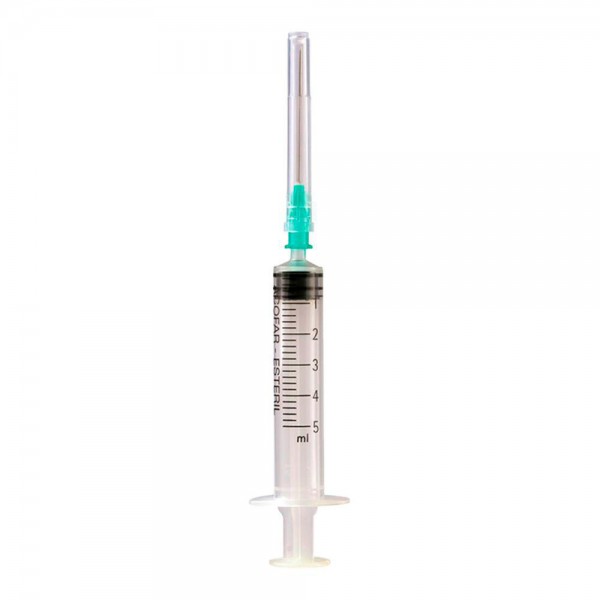 Jeringa 3-P Acof.Est.Ag.0,8X40 5 Ml