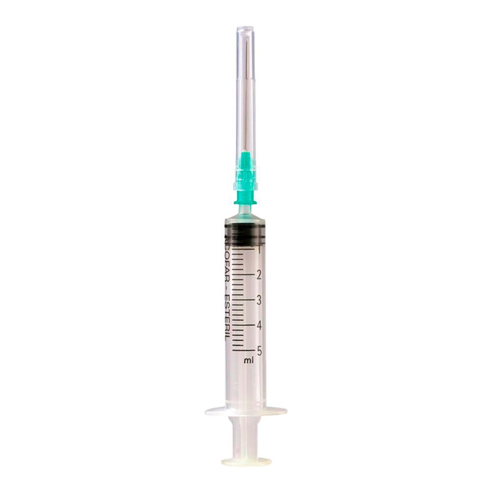 Jeringa 3-P Acof.Est.Ag.0,8X40 5 Ml