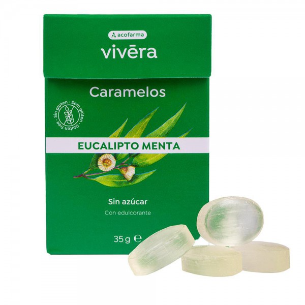 Acof. Vivera Eucaliptus Menta Caramelos S/Azúcar 35 G
