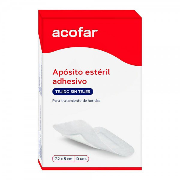 Acofar Aposito Esteril Adhesivo 7,2X5Cm  10Ud