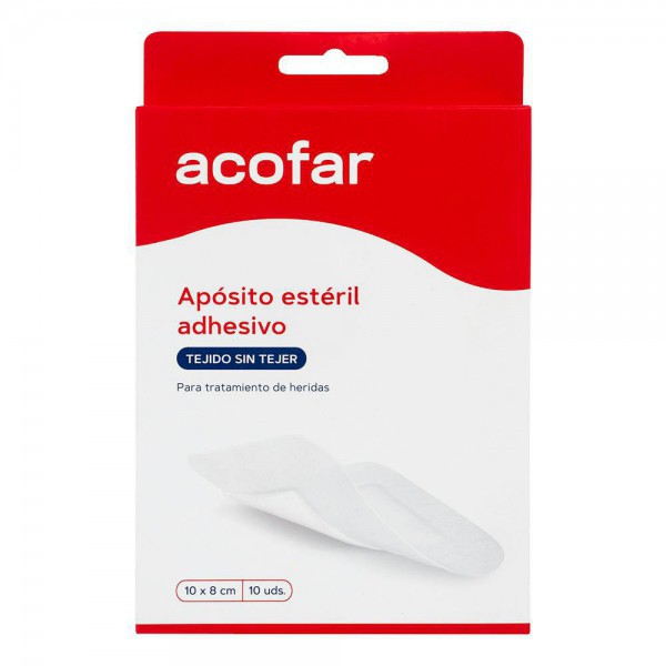 Acofar Aposito Esteril Adhesivo 10X8Cm  10 Ud