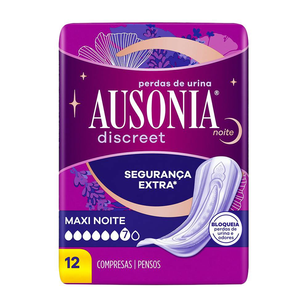 Ausonia Discreet Maxi 12 Un (6 Gotas)