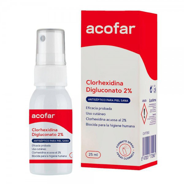 Acofar Clorhexidina Digluco 2% Spray 25 Ml