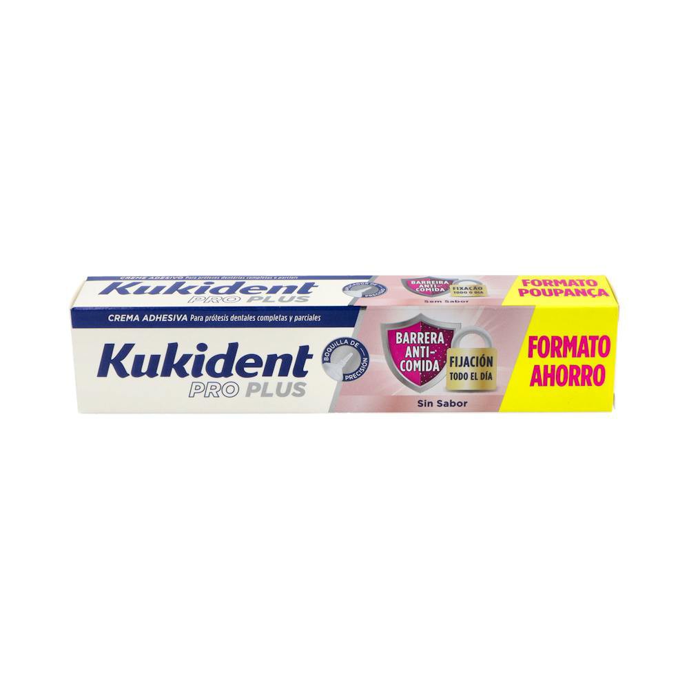 Kukident Pro Plus Barrera Anticomida Sin Sabor 57G