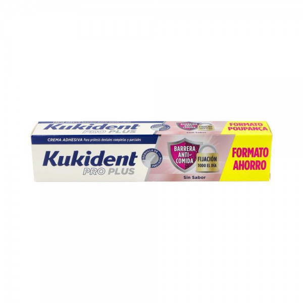 Kukident Pro Plus Barrera Anticomida Sin Sabor 57G