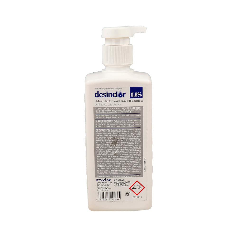 Clorhexidina Jabonosa 0,8% 500Ml Desinclor Azul