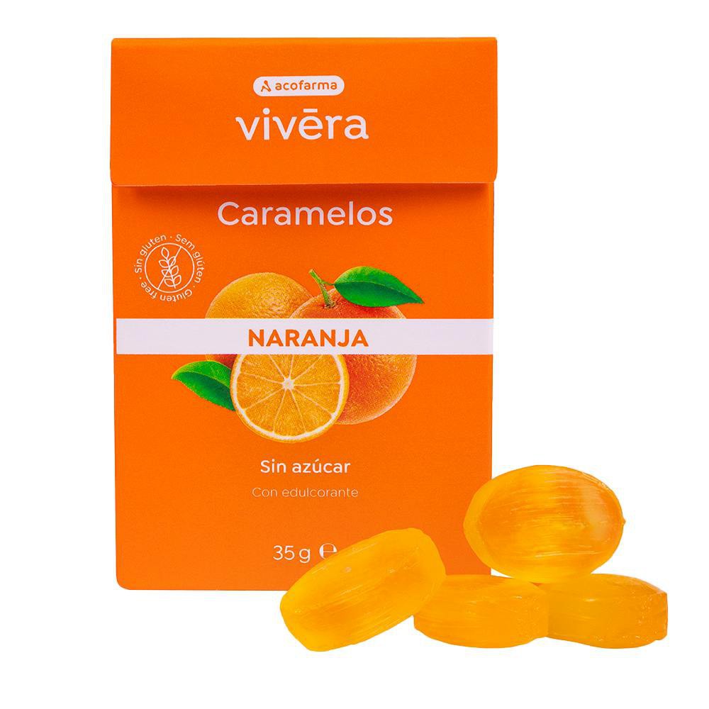 Acof. Vivera Naranja Caramelos S/Azúcar 35 G