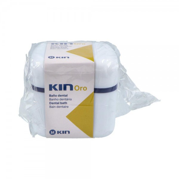 Contenedor Kin Oro Baño Protesis Dental 1 Un Blanco