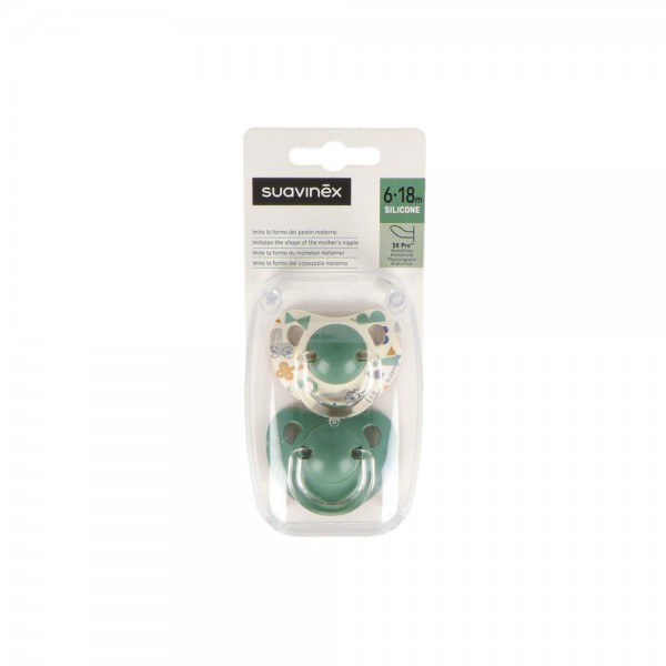Chupete Clasico Suavinex Tet Anato Silicona 6-18 M 2 Un