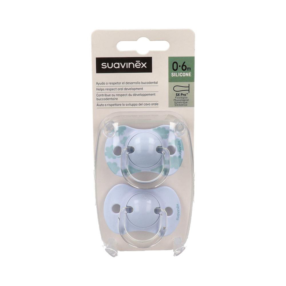Chupete Fisiologico Suavinex Silicona 0-6 M 2 Un