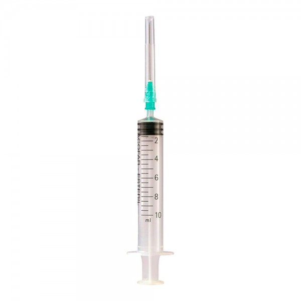 Jeringa 3-P Acof.Est.Ag.0,8X40 10 Ml