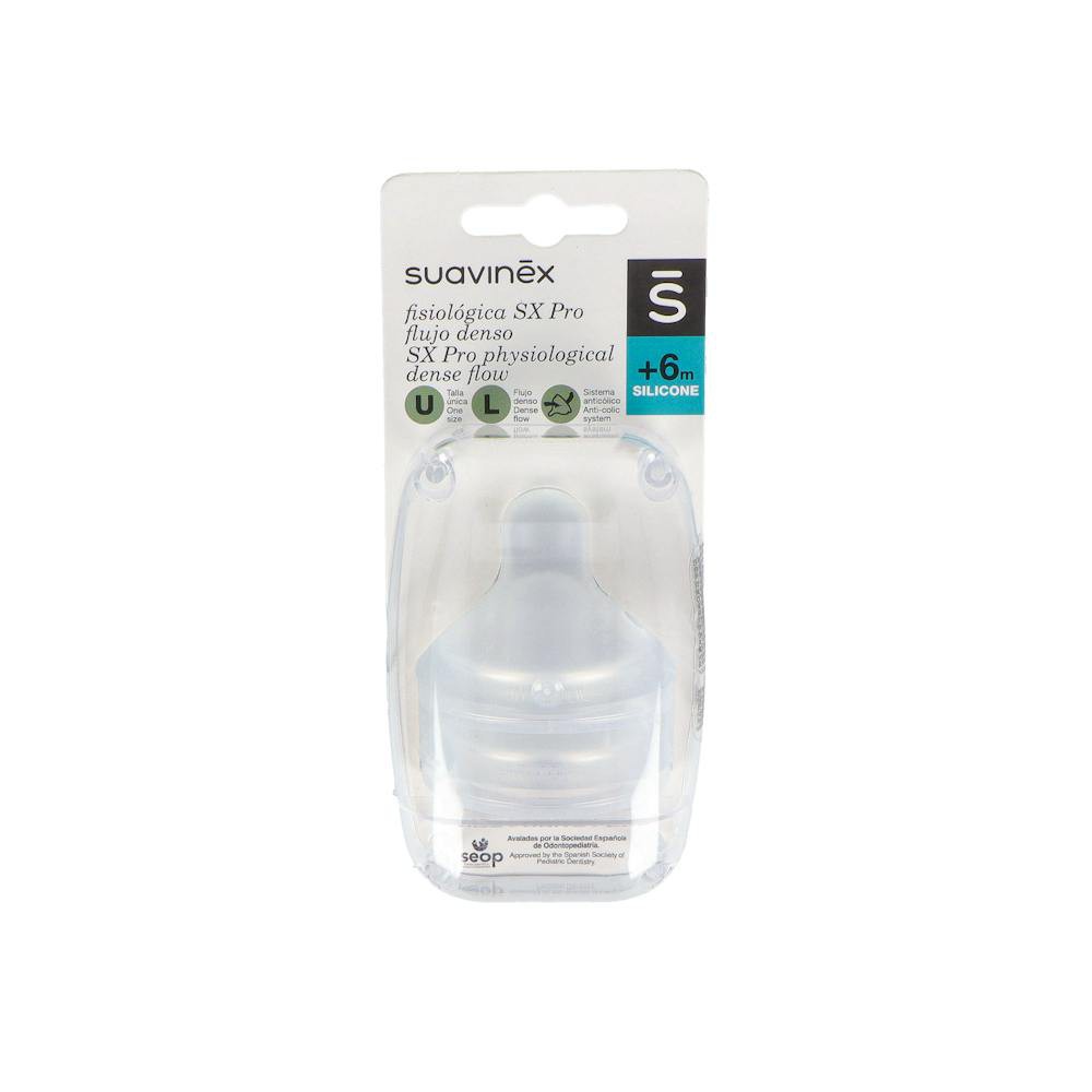 Tetina Fisiologica Suavinex Flujo L Silicona 2 Un