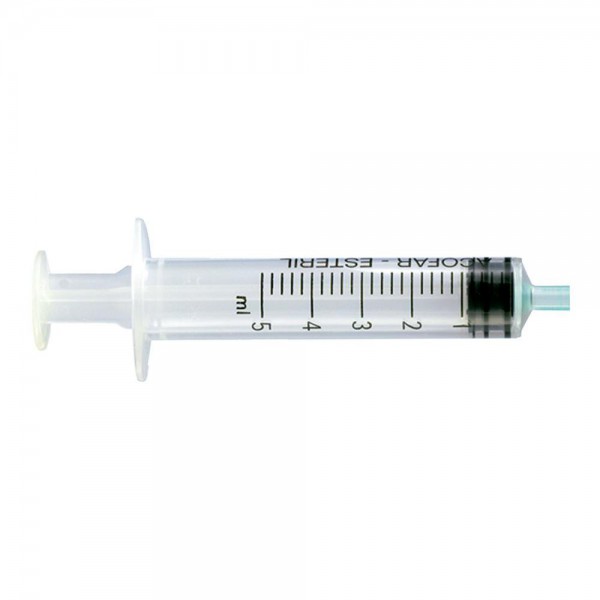 Acofar Jeringa 3 Piezas Esteril Sin Aguja 5 Ml