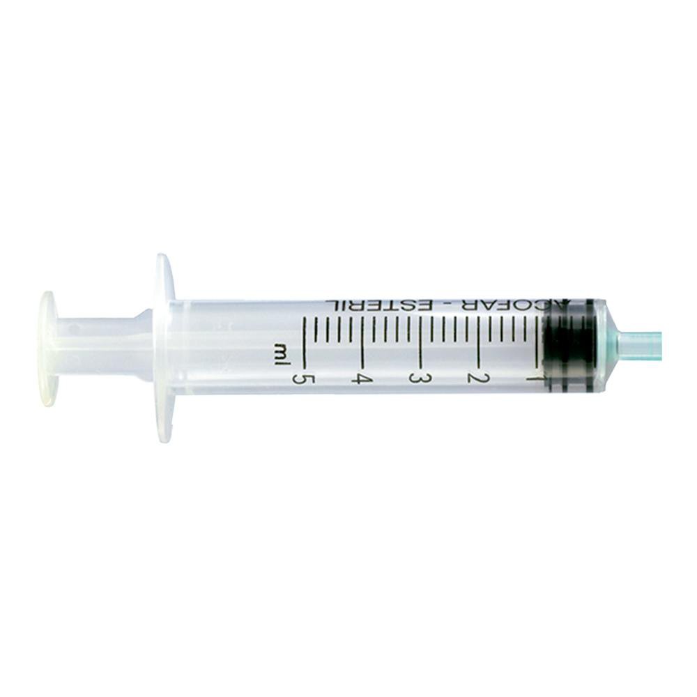 Acofar Jeringa 3 Piezas Esteril Sin Aguja 5 Ml