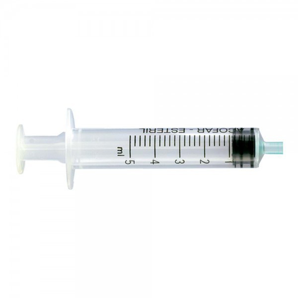 Acofar Jeringa 3 Piezas Esteril Sin Aguja 5 Ml