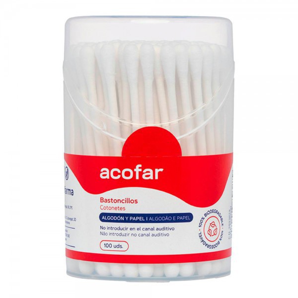 Acofar Bastoncillos Bote Blc 100Un