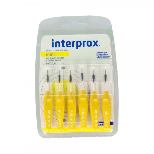 Cepillo Interdental Interprox 4 G Mini Recto Amarillo 6 U